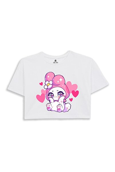 EZ Design MY MELODY PRINTED CROP TSHIRT
