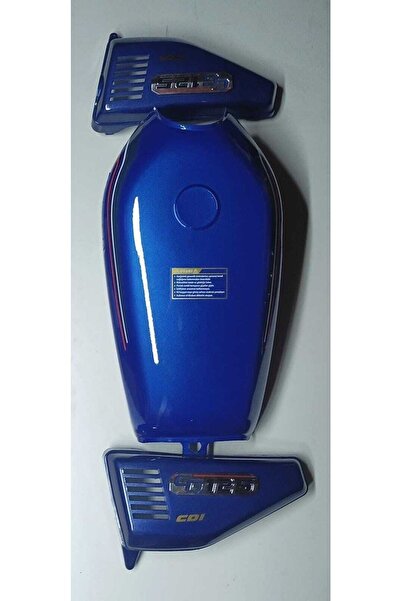 mert motor 125 Cg Model Benzin Deposu Mavi+yan Kapak