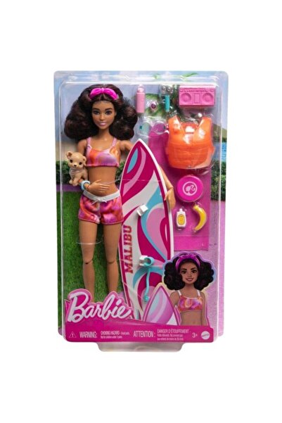 mattel Barbie HPL69 Barbie Sörf Yapıyor Oyun Seti