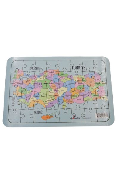 Uçandaire 40 Pieces Wooden Turkey Map Puzzle Birthday Jigsaw