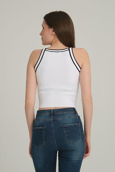 İLKCET MODA Γυναικεία πλεκτά White Crop