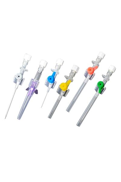 BRP Iv Steril Portlu Kanül 24 Intraket Sarı Branül Tekli Steril Paket 100 Adet