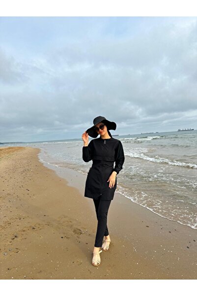 Mayovera siyah tesettür mayo