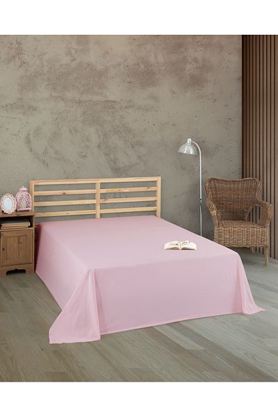 uykulife home collection Uykulife - Double Pink Flat Sheet