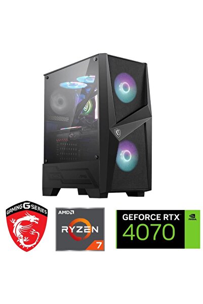 MSI 12GB RTX4070 – GAMİNG PC DDR5 -RYZEN 7 7800X3D – 32GB DDR5 RAM – 1 TB M.2 SSD – SIVI SOGUTMALI