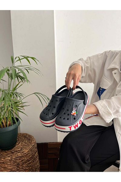 Behtah Kundura Noul model de papuci ortopedici complet - Casual pentru doctor, asistentă și bucătar (2 ornamente Jibbitz)
