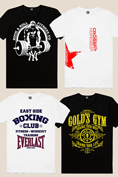 ROCKANDROLL Σετ μπλουζάκια Gym Boy 4 τεμαχίων Super Eco Pack