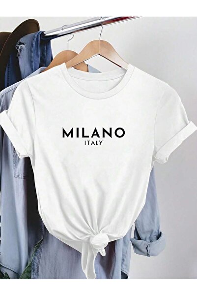 Hunors Sportswear & Company Λευκό Oversize Milano Printed Γυναικείο T-Shirt -...