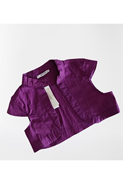 Namaste Vintage Retro Purple Bolero - Moon Sleeve, Short (XS)