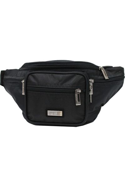 SEVENTEEN Seven Teen 3432 Model Men's Black Waist Bag