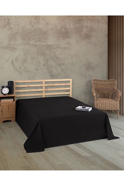 uykulife home collection Uykulife Black Double Flat Sheet