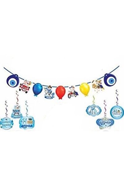 Deniz Party Store Sünnet Figürlü Dekor Süs 6 Lı Tavan Sarkıt Süsü 2 Li Set