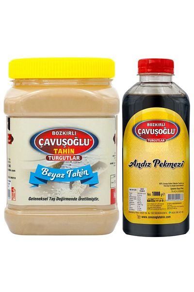Bozkırlı Çavuşoğlu White Tahini 930g Andiz Molasses 930g