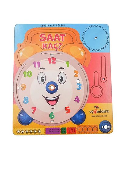 Uçandaire Clock Learning Educational And Intelligence Developing Toy
