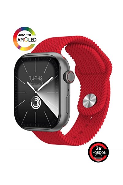 PREPARE Watch 9 Plus 45mm Super Amoled Ekran GPT AI Kordon Kilitli Oyun + Asi...