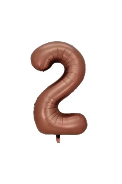 BİDOLUMUTLULUK Bitter Brown Number Foil Balloon (76 cm) Party Entertainment C...