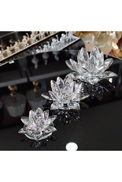 Kristal 3’lü Lotus Mumluk