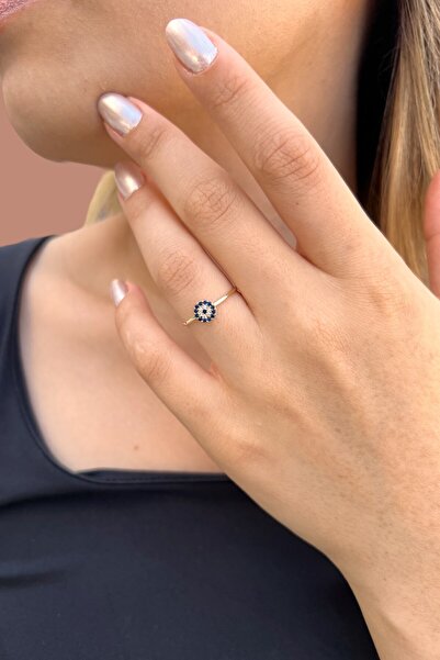 Altınaşkı Nazar Boncuğu Altın Yüzük