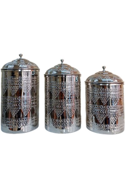 ester Homedecor 3-Piece Silver Machine-Proof Spice Rack Set - Copper