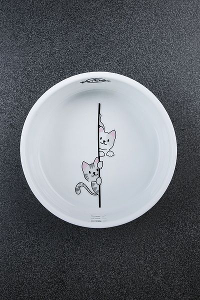 Petchef Porcelain Cat Food Bowl 12 cm Paw