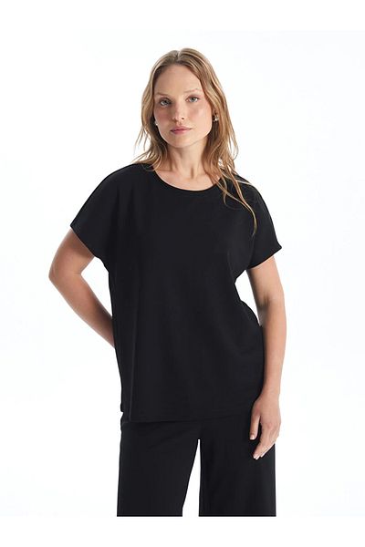 LC Waikiki Γυναικείο μπλουζάκι LCWAIKIKI Basic Crew λαιμόκοψη με κοντό μανίκι