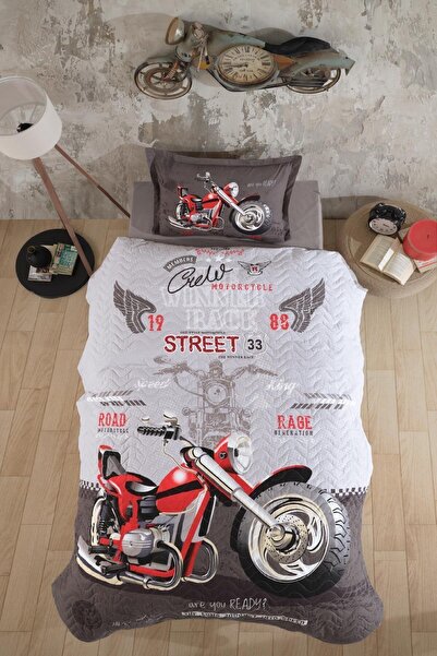 DENİZLİ ÇEYİZ 4 Seasons Single Classic Quilted Duvet Cover Set - Street King ...