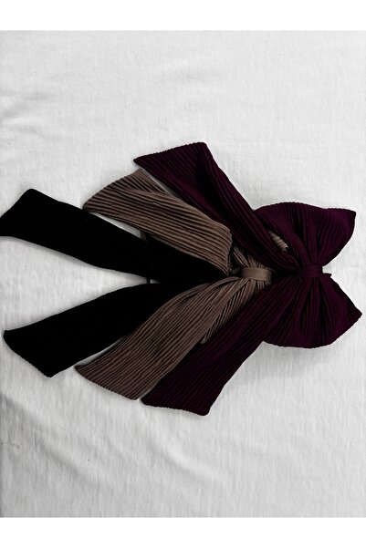 brako tekstil مشبك فيونكة نسائي بشريط - قطع عشوائية ومختلطة