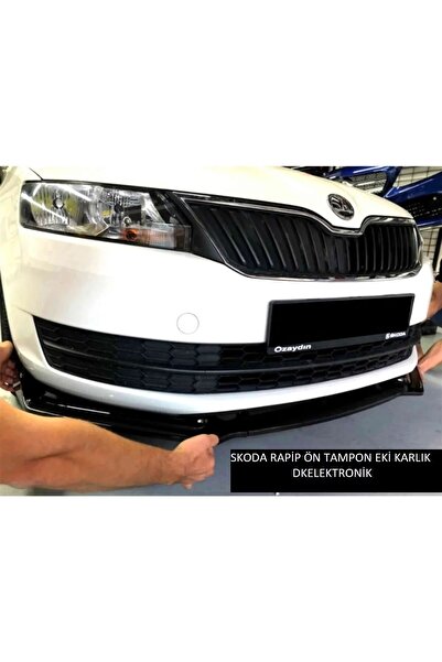 İYİBİRSEN Skoda Rapid Uyumlu Body Kit Ön Karlık Lip Siyah