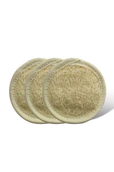 lamina 3-Pack Mini Facial Natural Pumpkin Peeling, Fiber 8x8 cm (3 pieces)