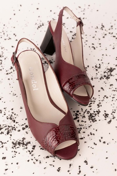 Gondol Hakiki Deri Klasik Topuklu Ayakkabı Şhn.318