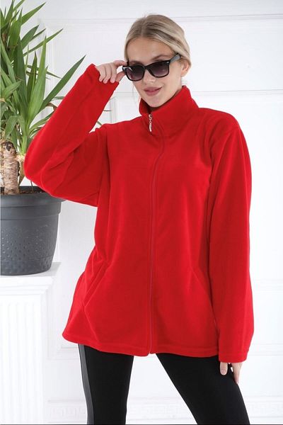 Ümiteks world of clothes Unisex Claret Red Pocket Fleece Παλτό