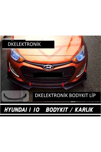 İYİBİRSEN Hyundai I10 - I20 Ön Tampon Eki Bodykit Karlık Lip 123PİONABLACK