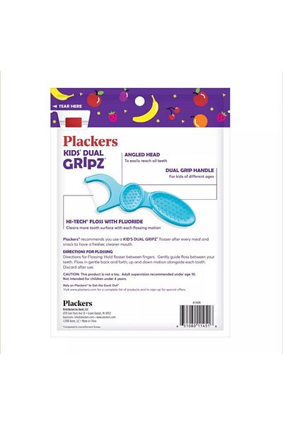 Plackers Fruit Flavored Children's Dental Floss 75 Pieces
