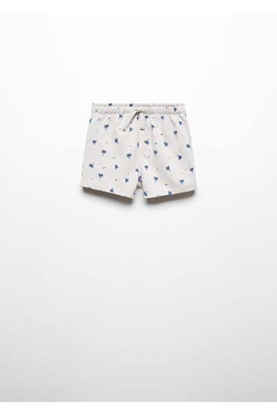 MANGO Baby Palmiye baskılı bermuda şort