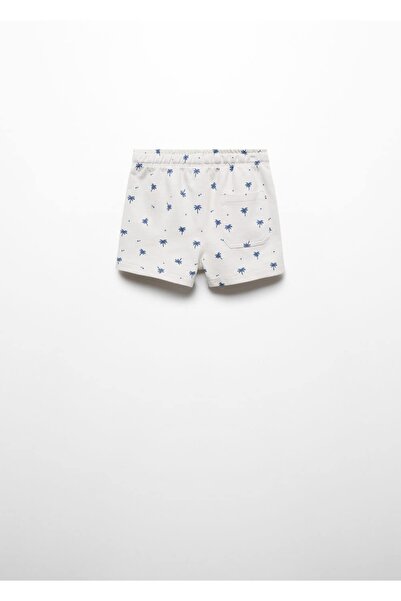 MANGO Baby Palmiye baskılı bermuda şort