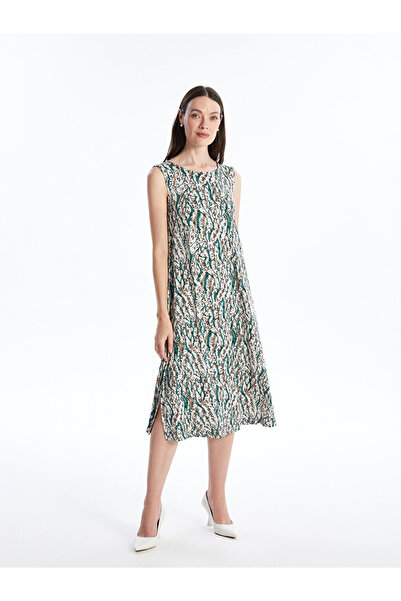 LC Waikiki Rochie de damă în formă de A florală cu decolteu