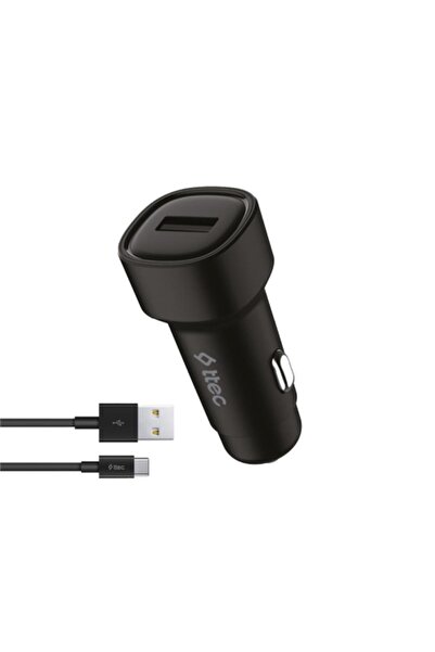 Ttec 1x Usb Girişli 120cm Type C Şarj Kablolu Araç Şarj Cihazı,12/24v Çakmakl...