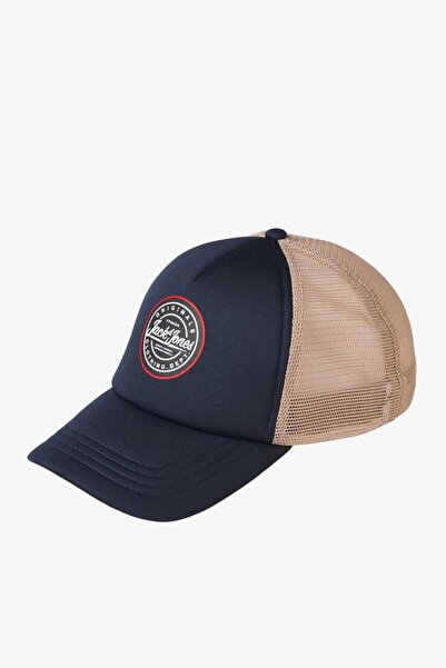 Jack & Jones Ανδρικό καπέλο Navy Blue Jacflorın Trucker - 12229591-navy