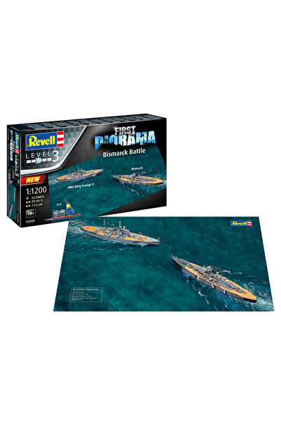 REVELL Gift Set Diyorama Başlangıç Seti Bismarck Vg05668