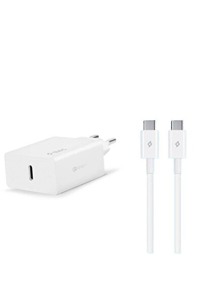 Ttec 20w Pd Type C Girişli Şarj Adaptörü Ve 1.2 Metre 65w Type C Şarj Kablosu, Akım Ve Isı Korumalı