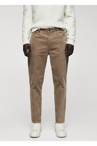 MANGO Man Slim Fit Micro Corduroy Trousers