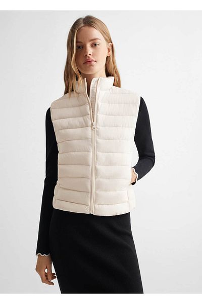 Mango Teen Ecru Vest for Kids