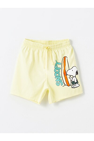 LC Waikiki Snoopy Print Crew nyakú alsóing és úszónadrág kisfiúknak - 2 db-os készlet