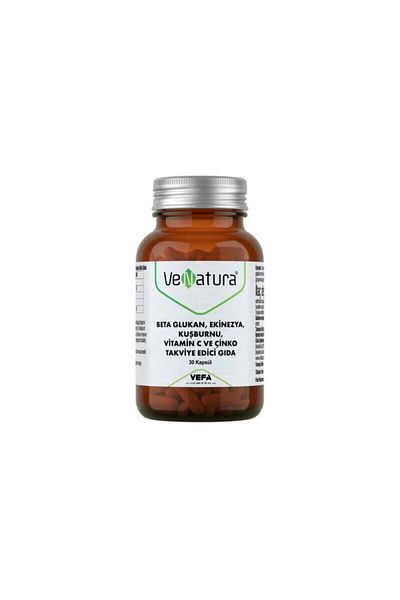 VeNatura Beta Glukan Echinacea Rosehip Vitamin C Zinc 30 Capsules