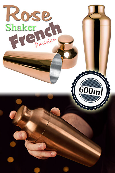 Binbirreyon Fransız Shaker Kokteyl Karıştırıcı 600ml Rose Parisian Shaker RA900