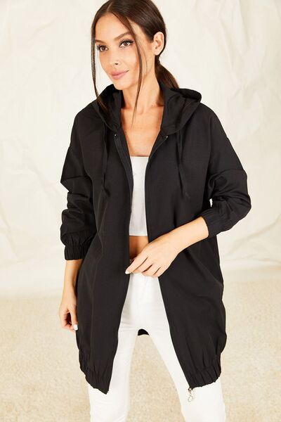 armonika Γυναικείο Μπράτσο με κουκούλα με μαύρο φερμουάρ-21K024030