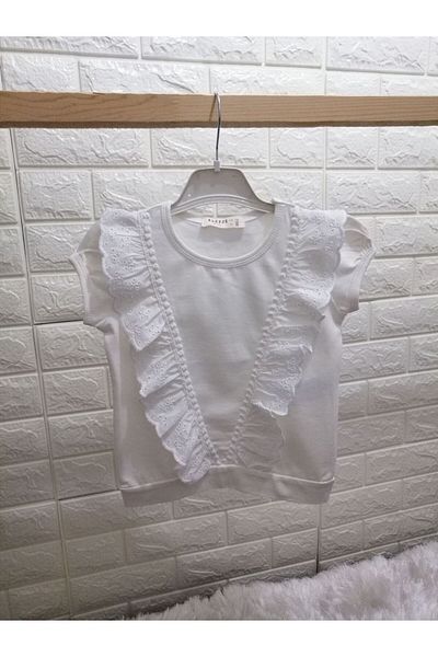 ALİŞ KİDS Ecru Girl's Bodysuit - Cotton and Soft Texture
