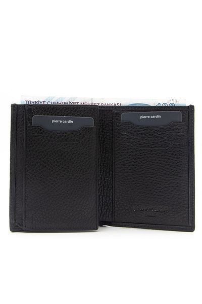 Pierre Cardin Black Leather Men's Wallet - Floater 2734a41