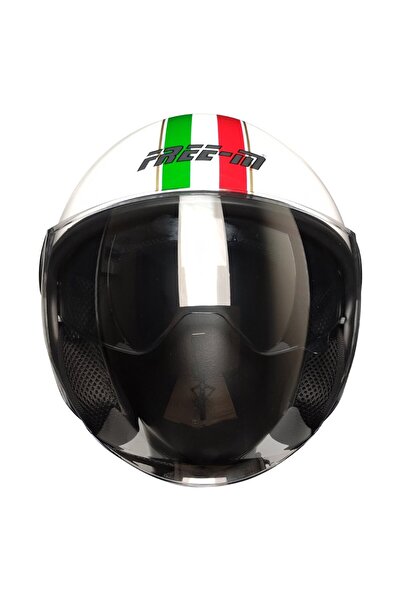 Free-M FR-612 Italian Açık Güneş Vizörlü Motosiklet Kaskı