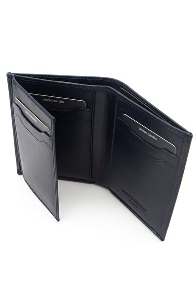 Pierre Cardin Men's Leather Wallet - Navy Blue 2734o15